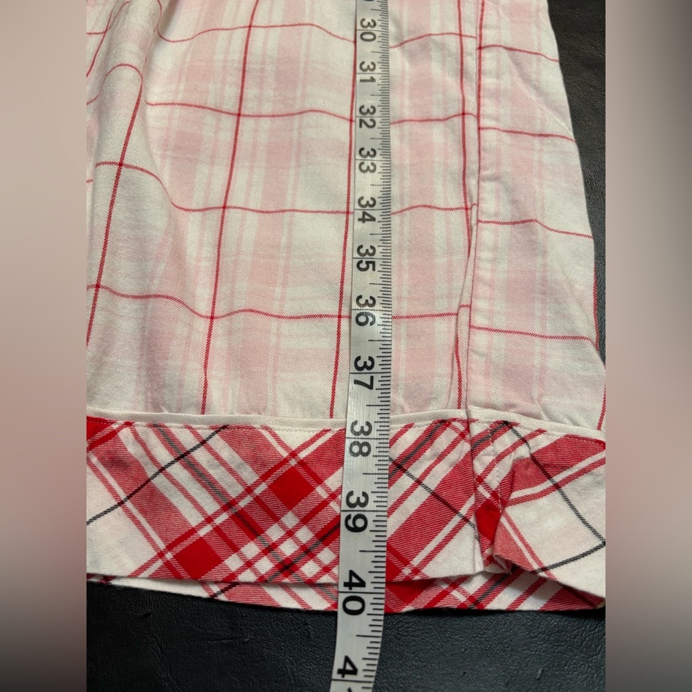 Victoria's Secret Red and Green Plaid Pajama Set size M - Picture 15 of 16
